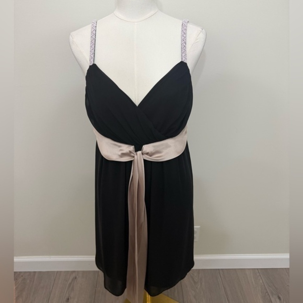 Eliza J Babydoll Saks 5th Avenue Black Dress